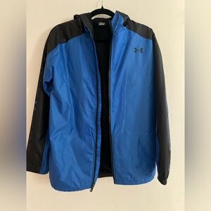 Under Armour Youth XL Windbreaker in Blue and Black